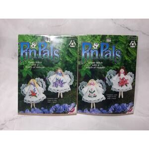 Pin Pals Cross Stitch Kit Angels Lot of 2 Harmony 2314 Showers 2317